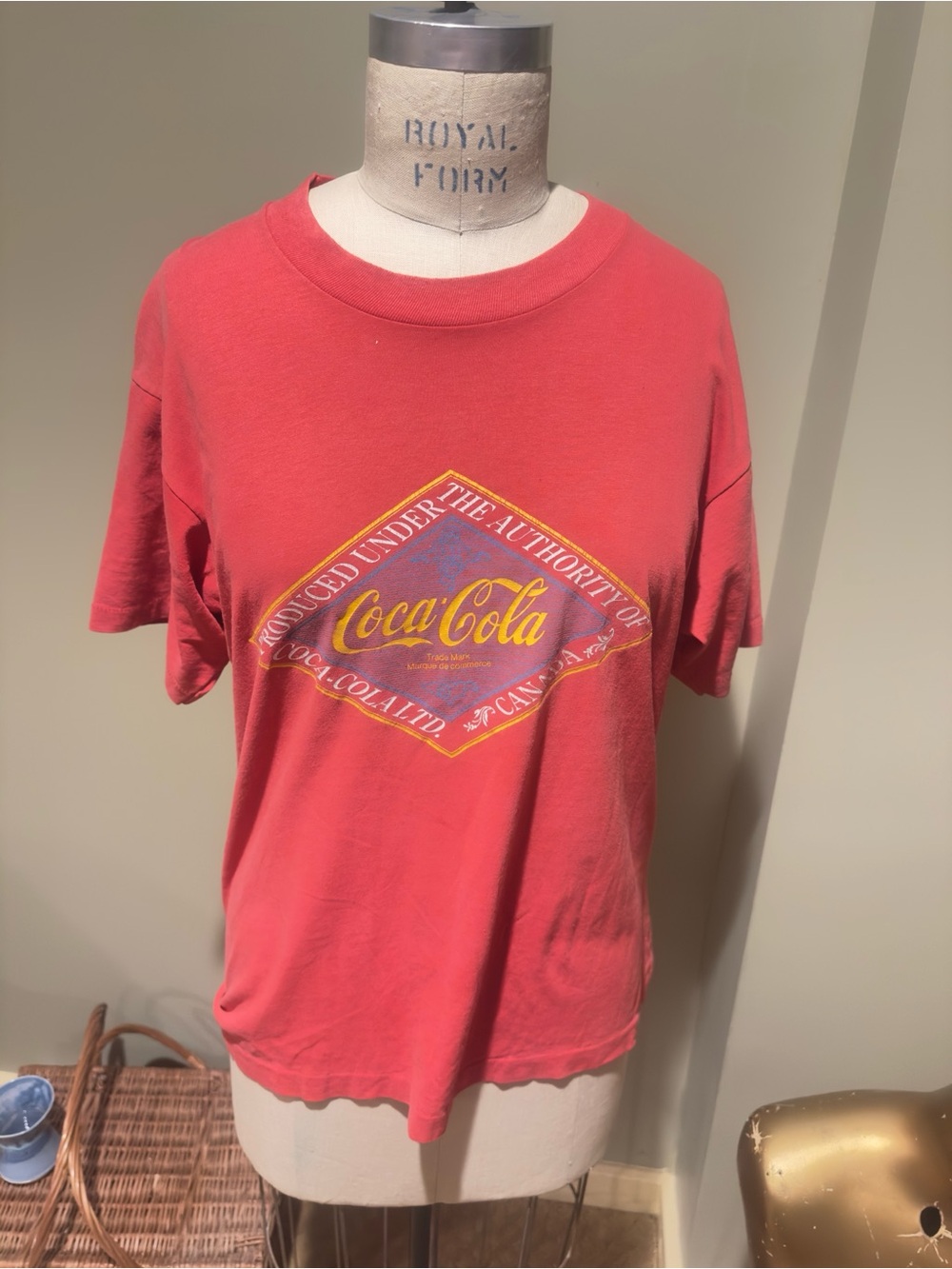 Vintage Coca-Cola Red Logo Tee with White Tag